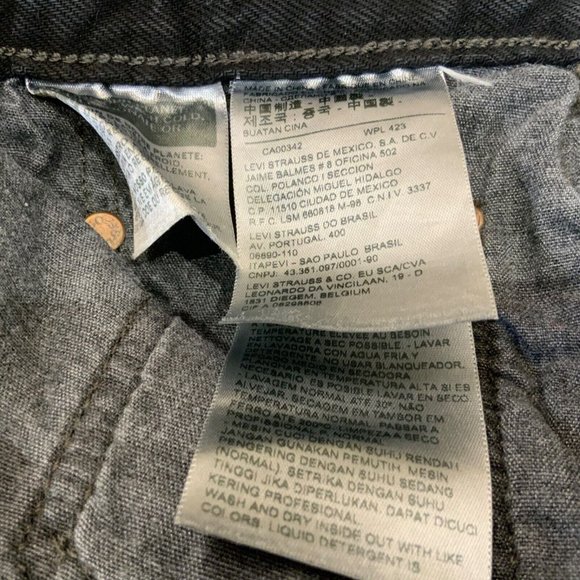 LEVI’S 501 XX Jeans Sz 27x28 Big E Black Distressed Skinny Red Tab 27 X 28 Mens - Picture 4 of 9